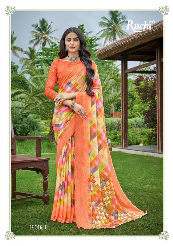 Ruchi Star Chiffon 83 Casual Wear Chiffon Saree Collection